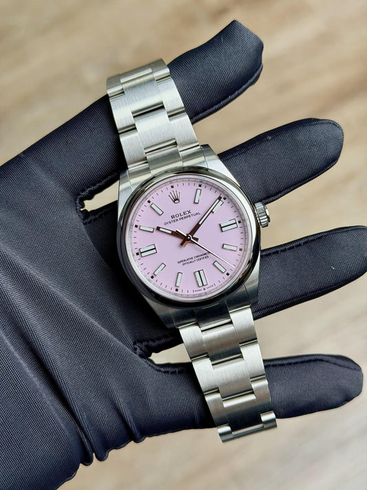 Rolex Oyster Perpetual 41 Candy Pink Index Smooth Oyster 2026 Unworn 134300
