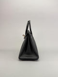 Hermes Birkin 25 Novillo Crcodile Touch Black Rose Gold Hardware D Stamp 2020