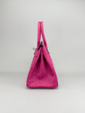 Hermes Birkin 30 Ostrich Magnolia Palladium Hardware Preowned A Stamp