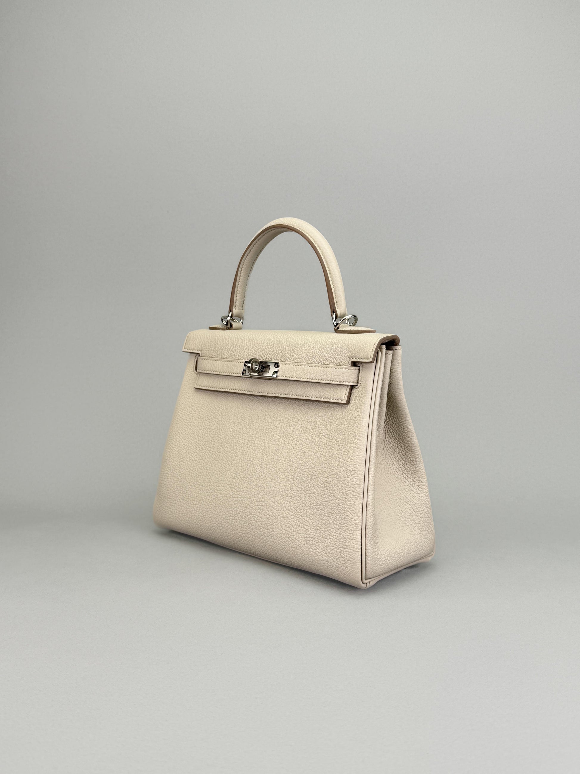 Hermes Kelly 25 Retourne Togo Beton Palladium Hardware K Stamp 2026
