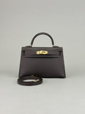 HERMES Mini Kelly 20 Sellier Epsom Bai Brun Permabrass Hardware G 2026