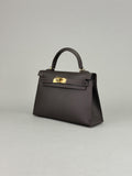 HERMES Mini Kelly 20 Sellier Epsom Bai Brun Permabrass Hardware G 2026