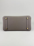 Hermes Birkin 30 Retourne Togo Gris Meyer Gold Hardware B Stamp 2023