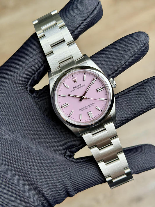 Rolex Oyster Perpectual 36 Candy Pink Smooth Oyster Bracelet 2026 Unworn 126000
