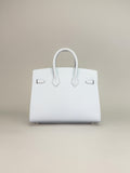 Hermes Birkin 25 Sellier Epsom Blue Brume Palladium Hardware U Stamp 2022