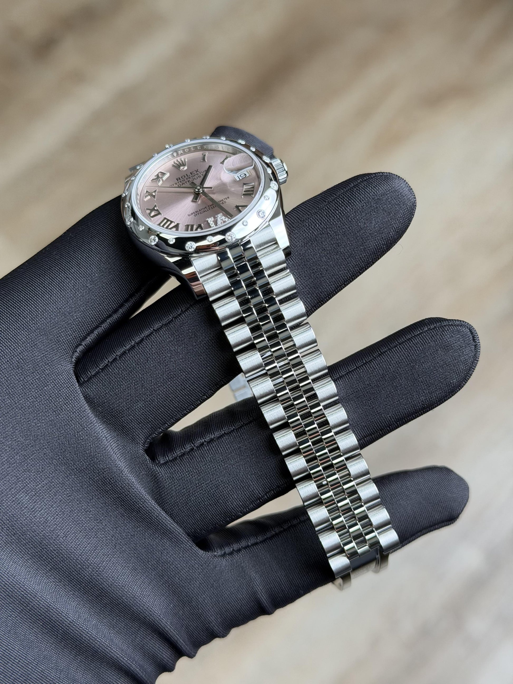 Rolex Datejust 31 Pink Roman VI Diamond Domed Jubilee 2026 Unworn 278344RBR