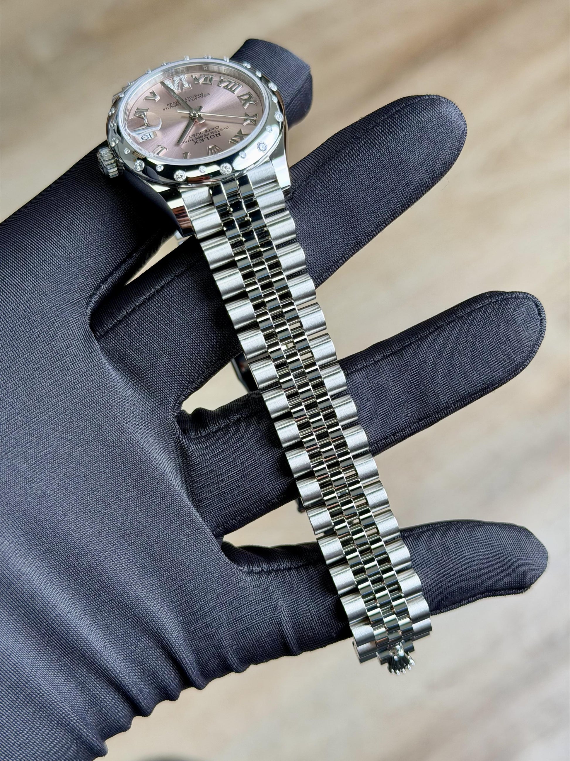 Rolex Datejust 31 Pink Roman VI Diamond Domed Jubilee 2026 Unworn 278344RBR