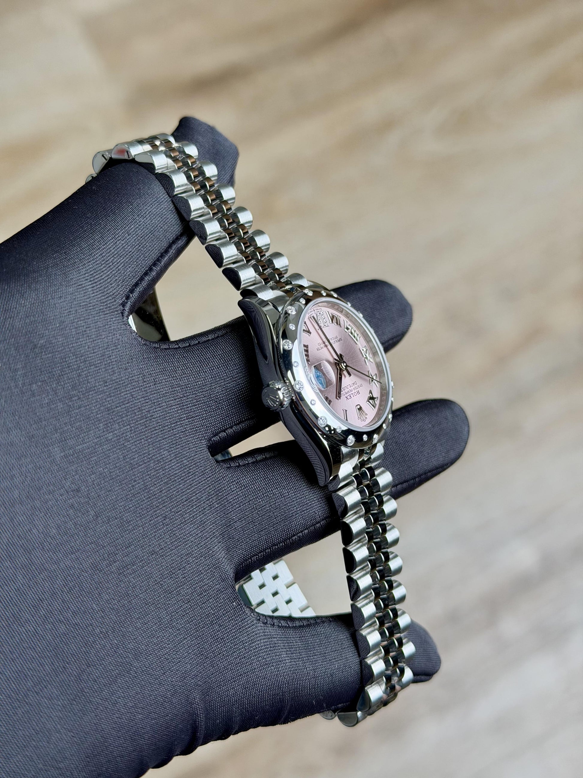 Rolex Datejust 31 Pink Roman VI Diamond Domed Jubilee 2026 Unworn 278344RBR