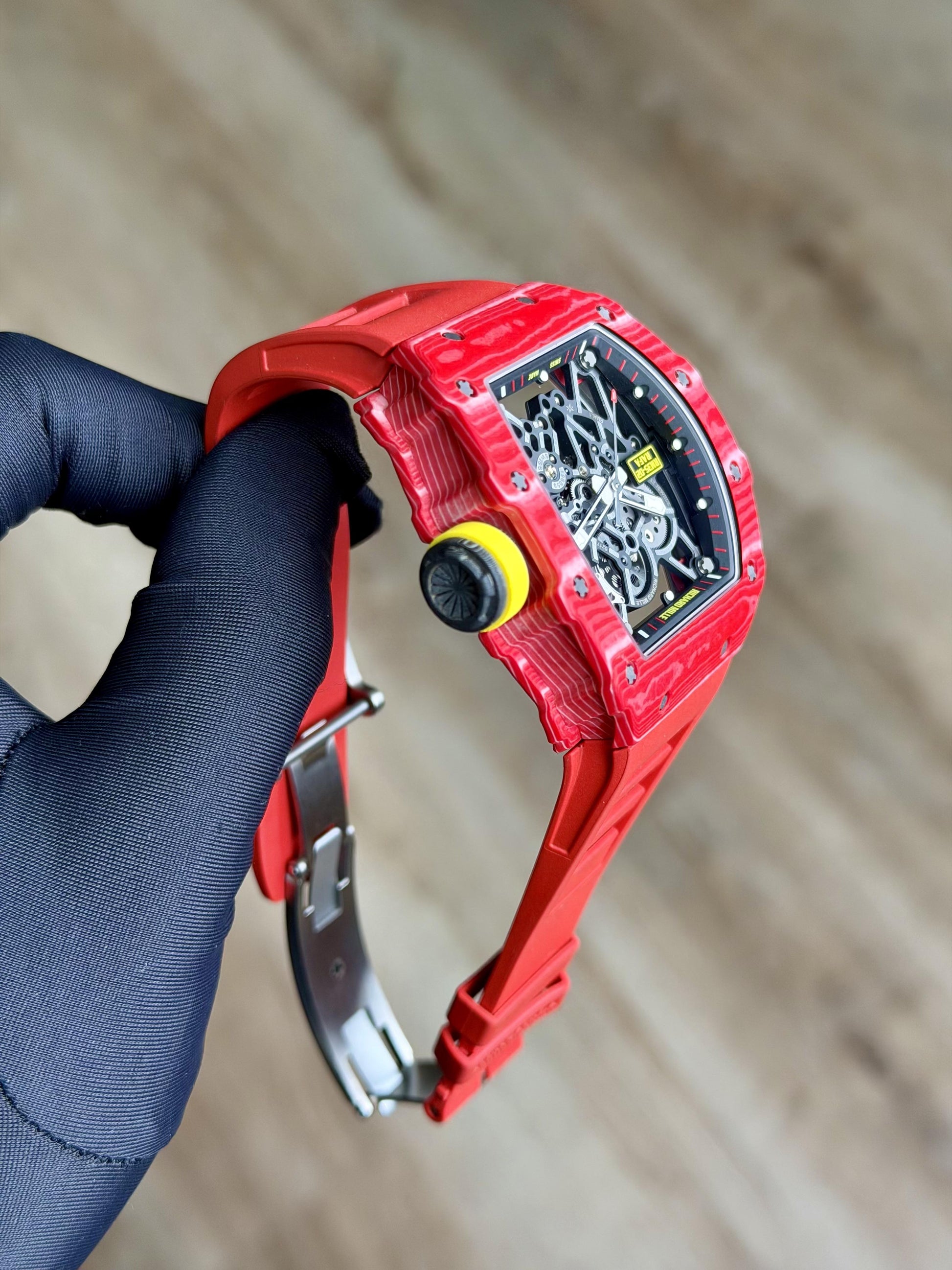 Richard Mille Rafael Nadal Red Carbon TPT Skeleton Preowned 2017 RM35-02