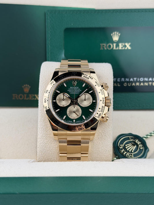 Rolex Daytona 40 John Mayer 2.0 Green/Champagne Index Oyster 2026 Unworn 126508