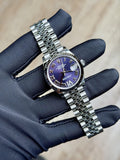 Rolex Datejust 31 Aubergine Purple Roman VI Fluted Jubilee 2026 Unworn 278274