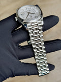 Rolex Day-Date 40 Meteorite Baguette Diamd Fluted President Preowned 2023 228236