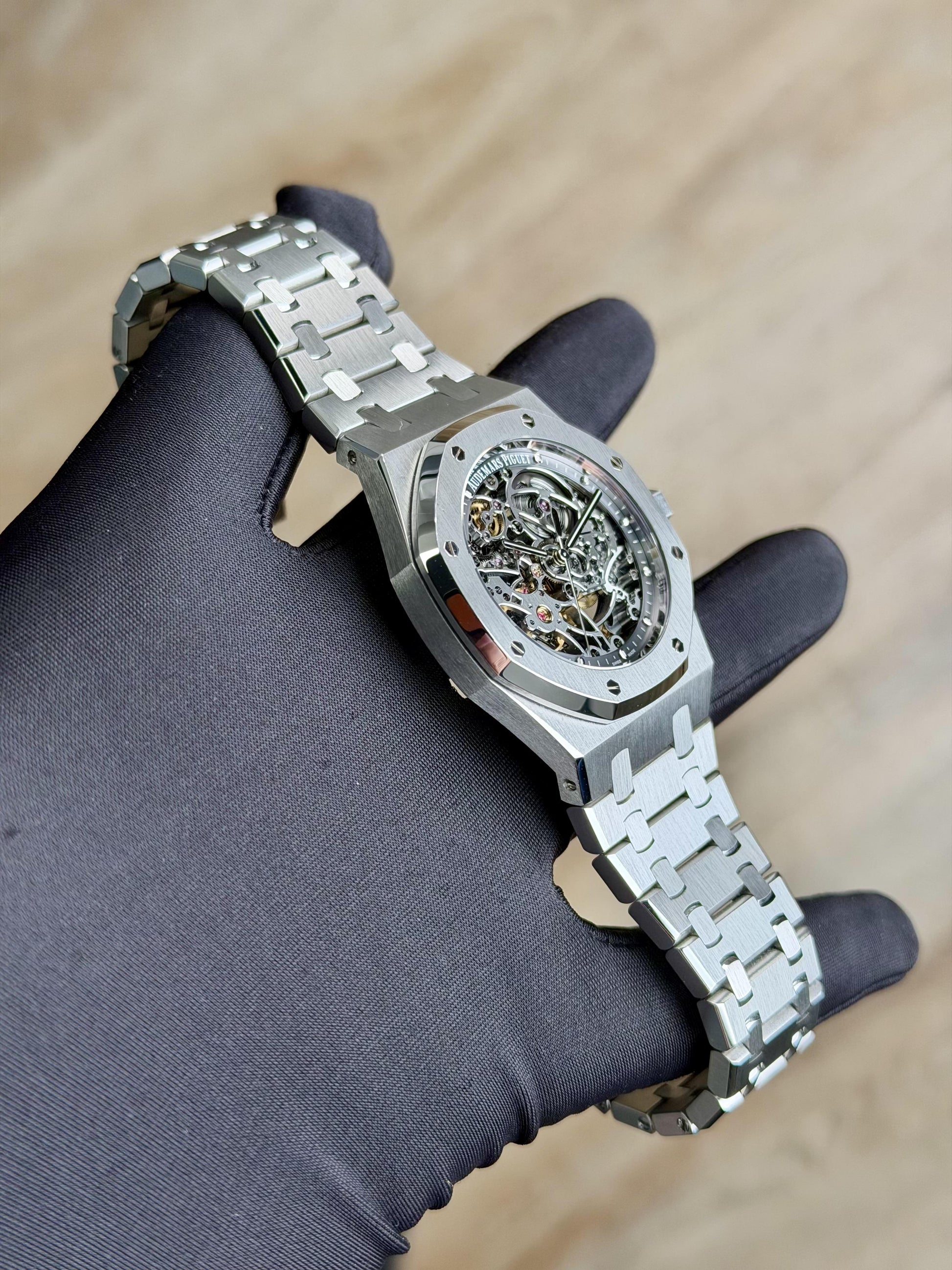 Audemars Piguet Royal Oak Openworked 2015 Preowned 15305ST.OO.1220ST.01