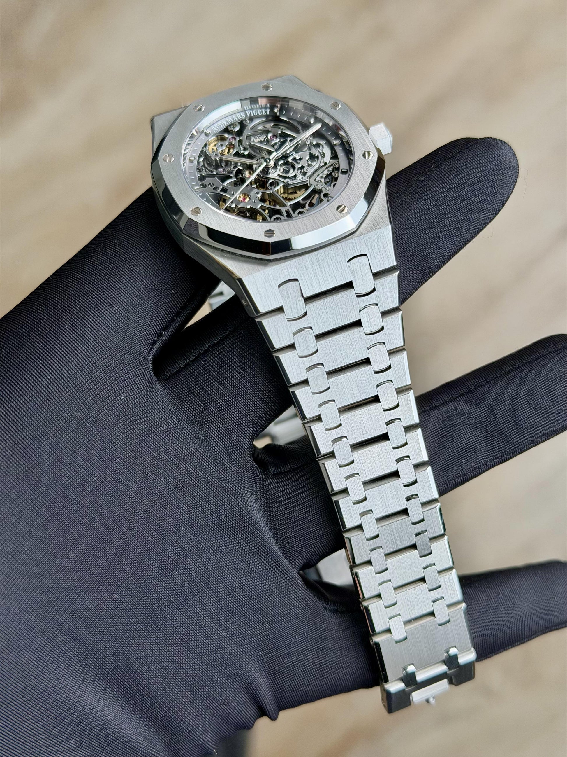 Audemars Piguet Royal Oak Openworked 2015 Preowned 15305ST.OO.1220ST.01