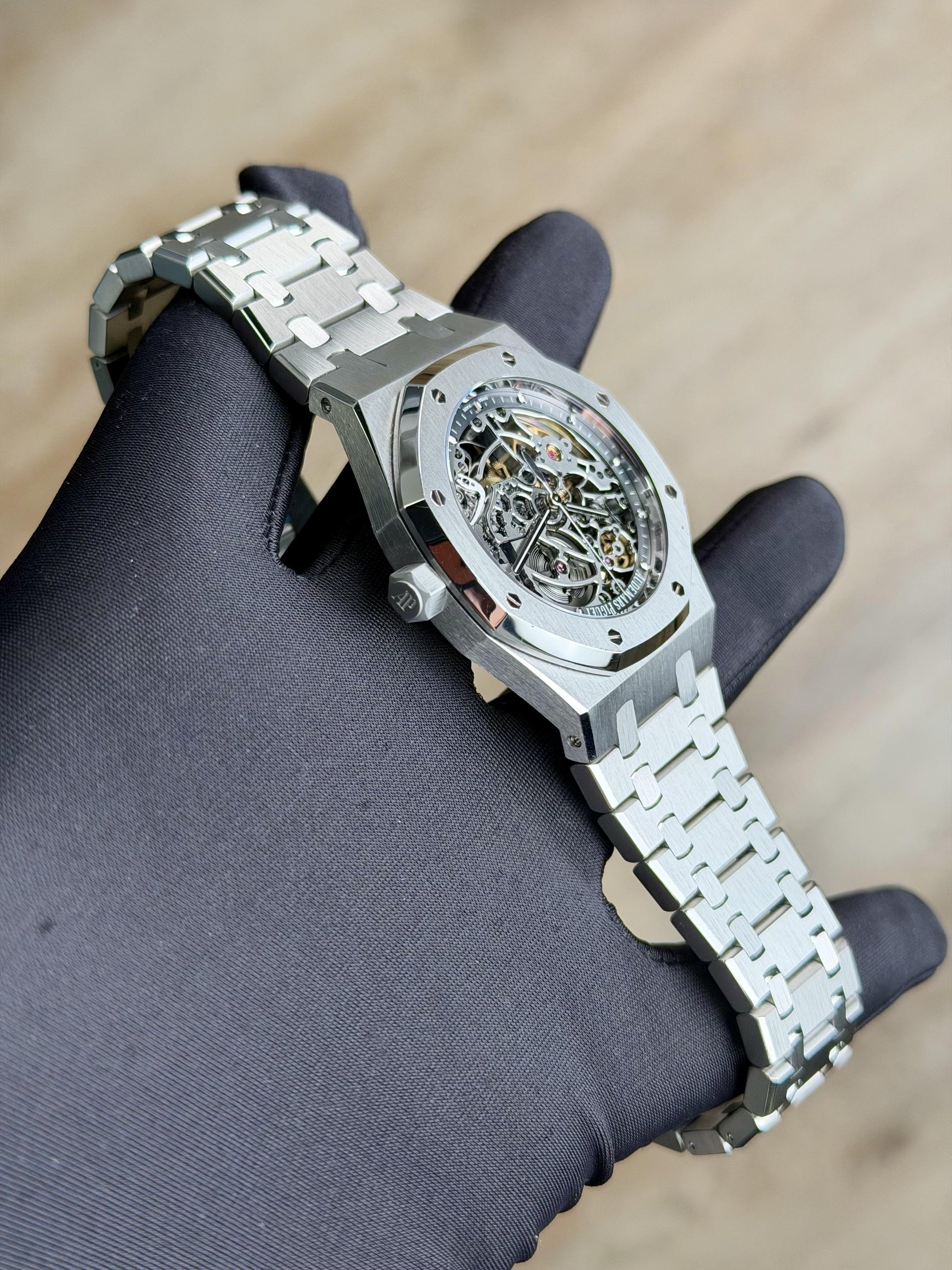 Audemars Piguet Royal Oak Openworked 2015 Preowned 15305ST.OO.1220ST.01