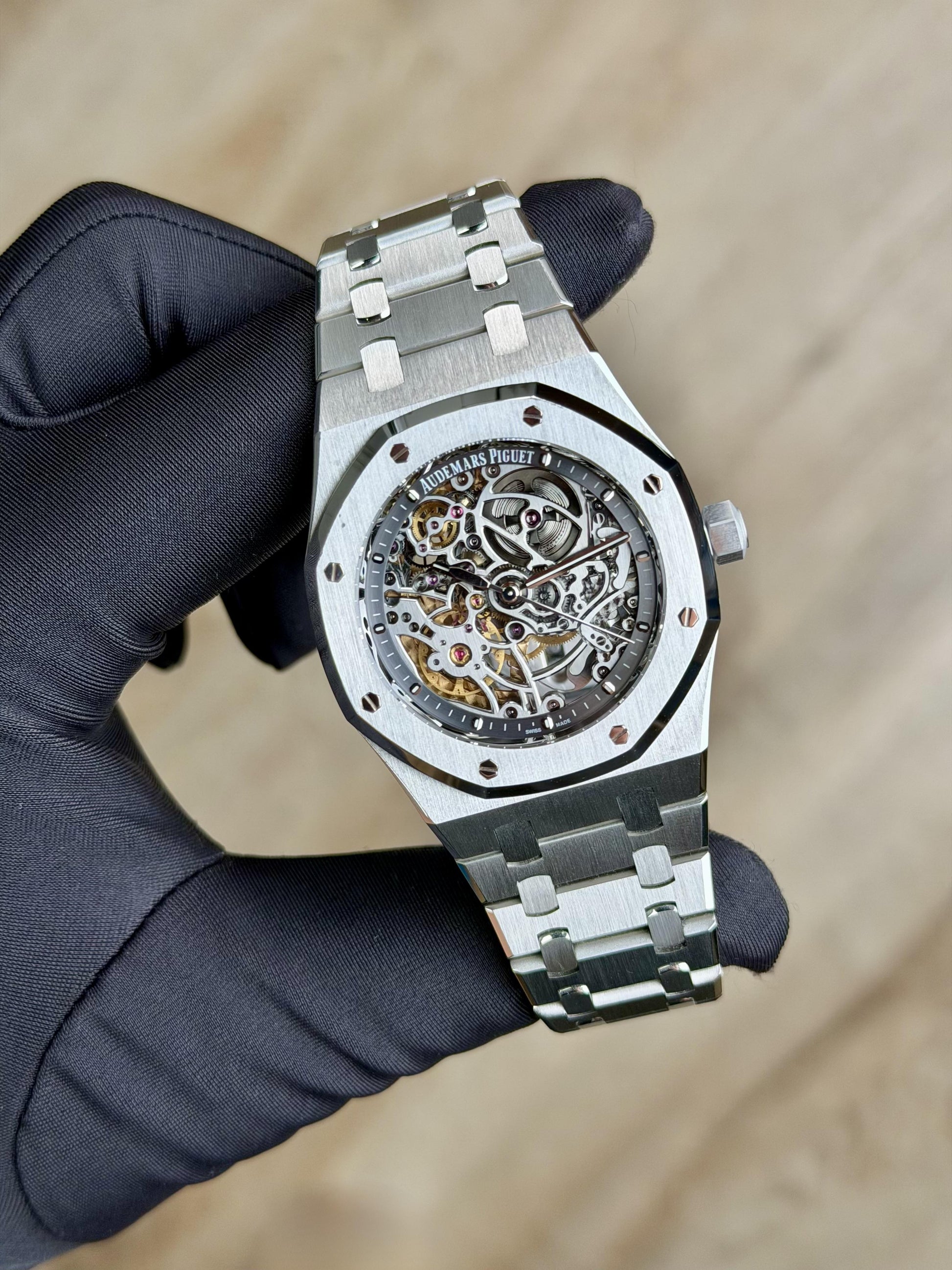 Audemars Piguet Royal Oak Openworked 2015 Preowned 15305ST.OO.1220ST.01