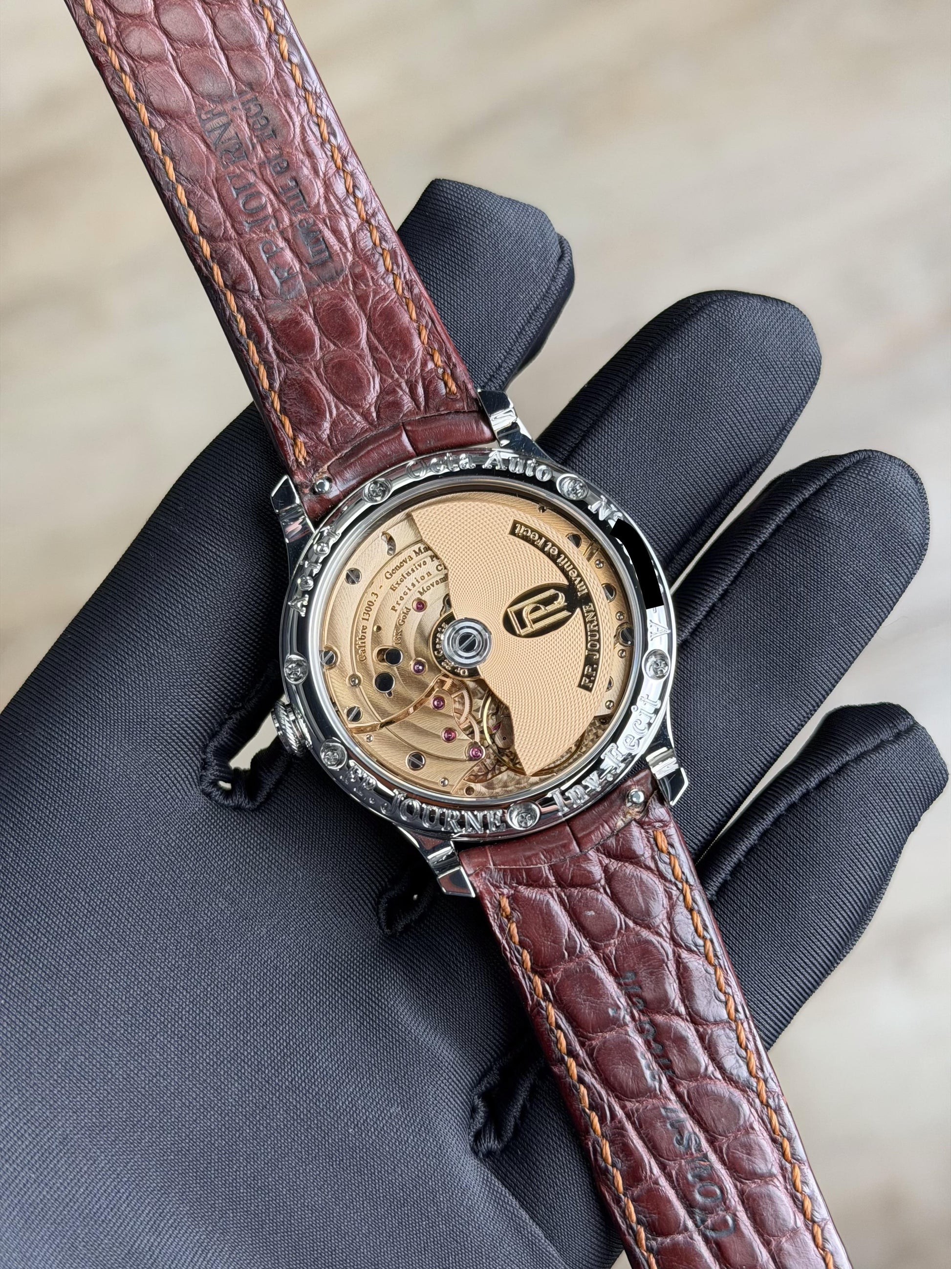 F.P.Journe Octa Réserve de Marche 38 Stainless Steel Yellow Dial RDM