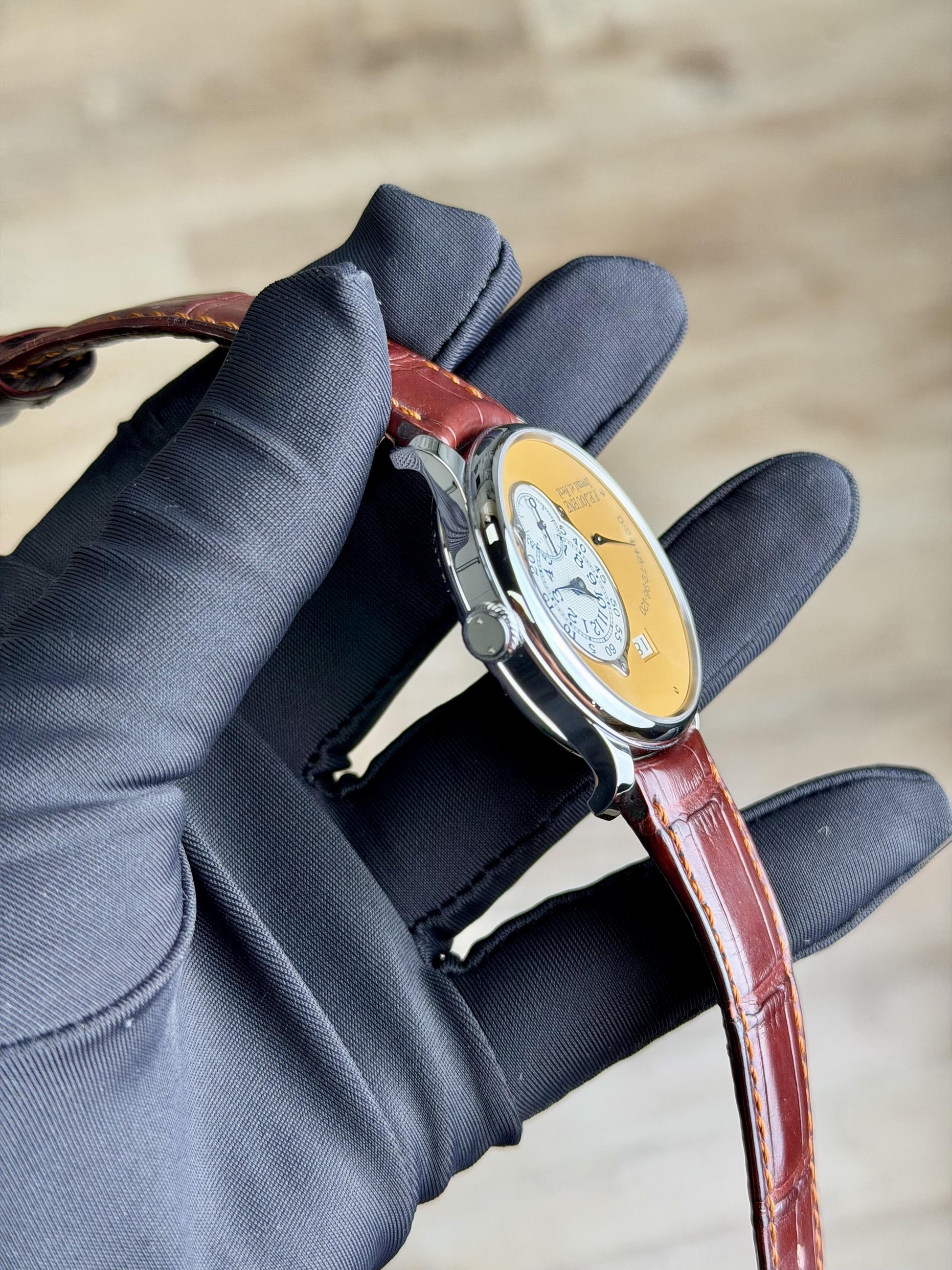 F.P.Journe Octa Réserve de Marche 38 Stainless Steel Yellow Dial RDM