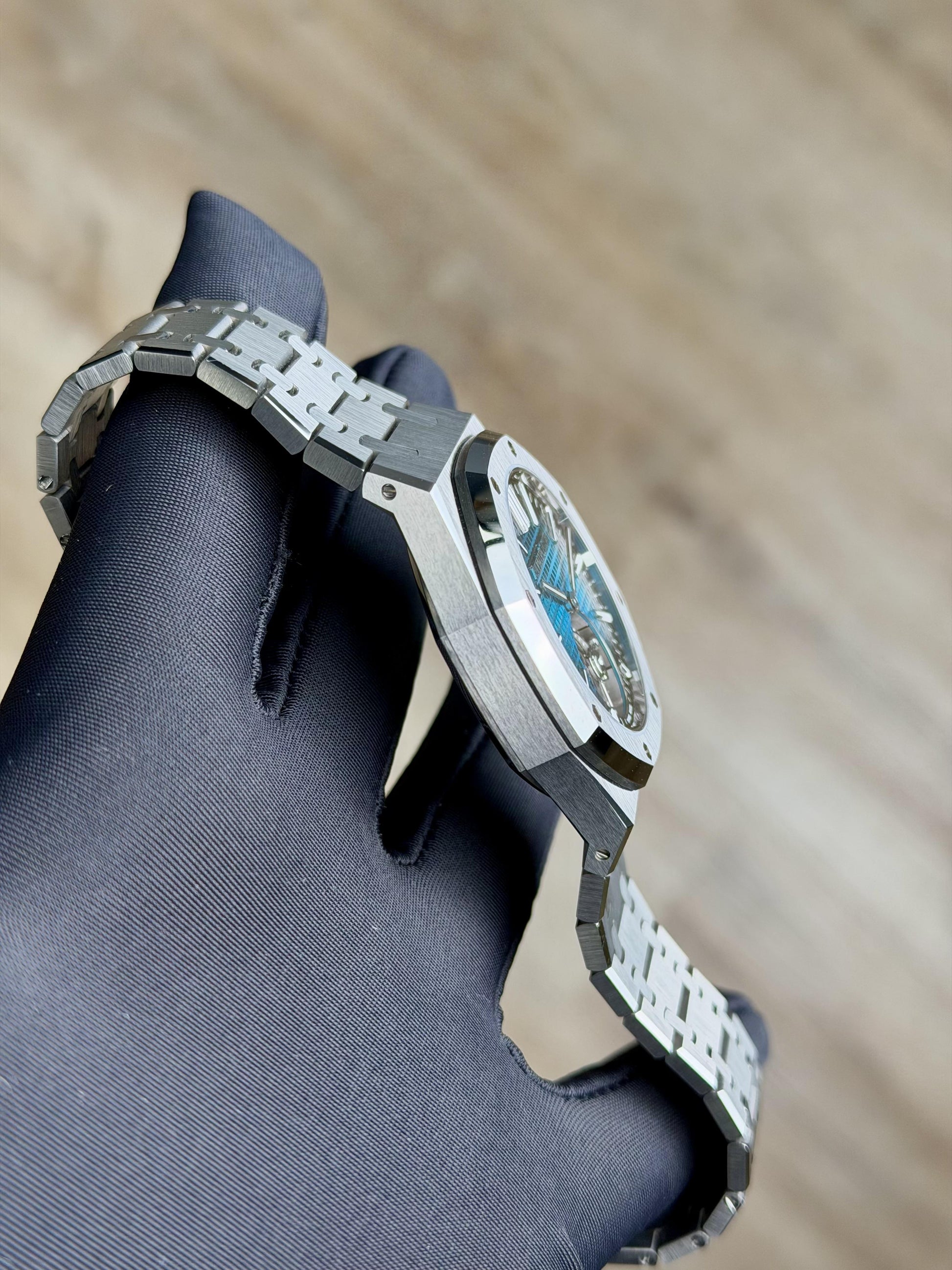 Audemars Piguet Royal Oak Tourbillon Smoked Blue Titanium 2023 Preowned 26730TI