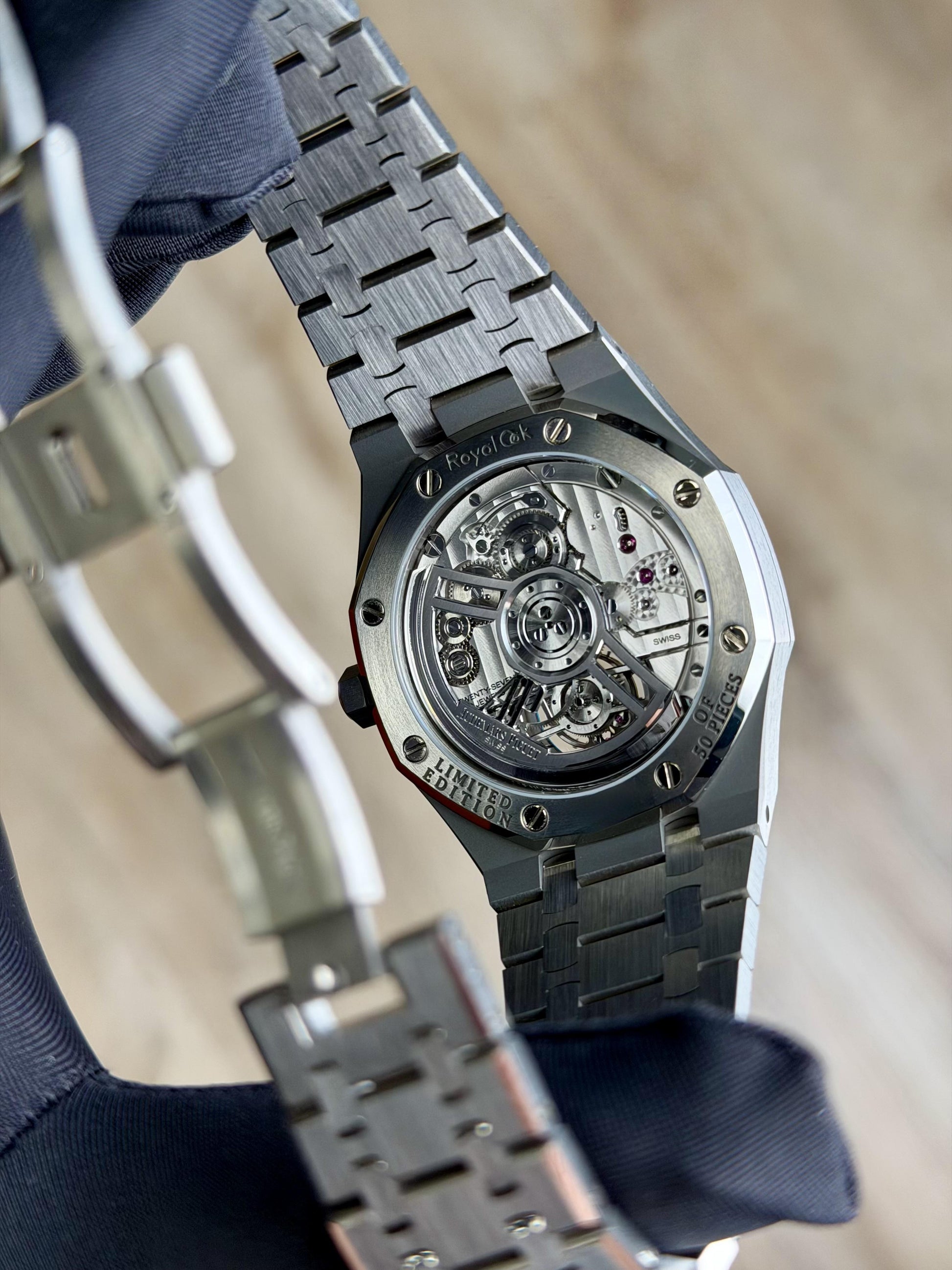 Audemars Piguet Royal Oak Tourbillon Smoked Blue Titanium 2023 Preowned 26730TI