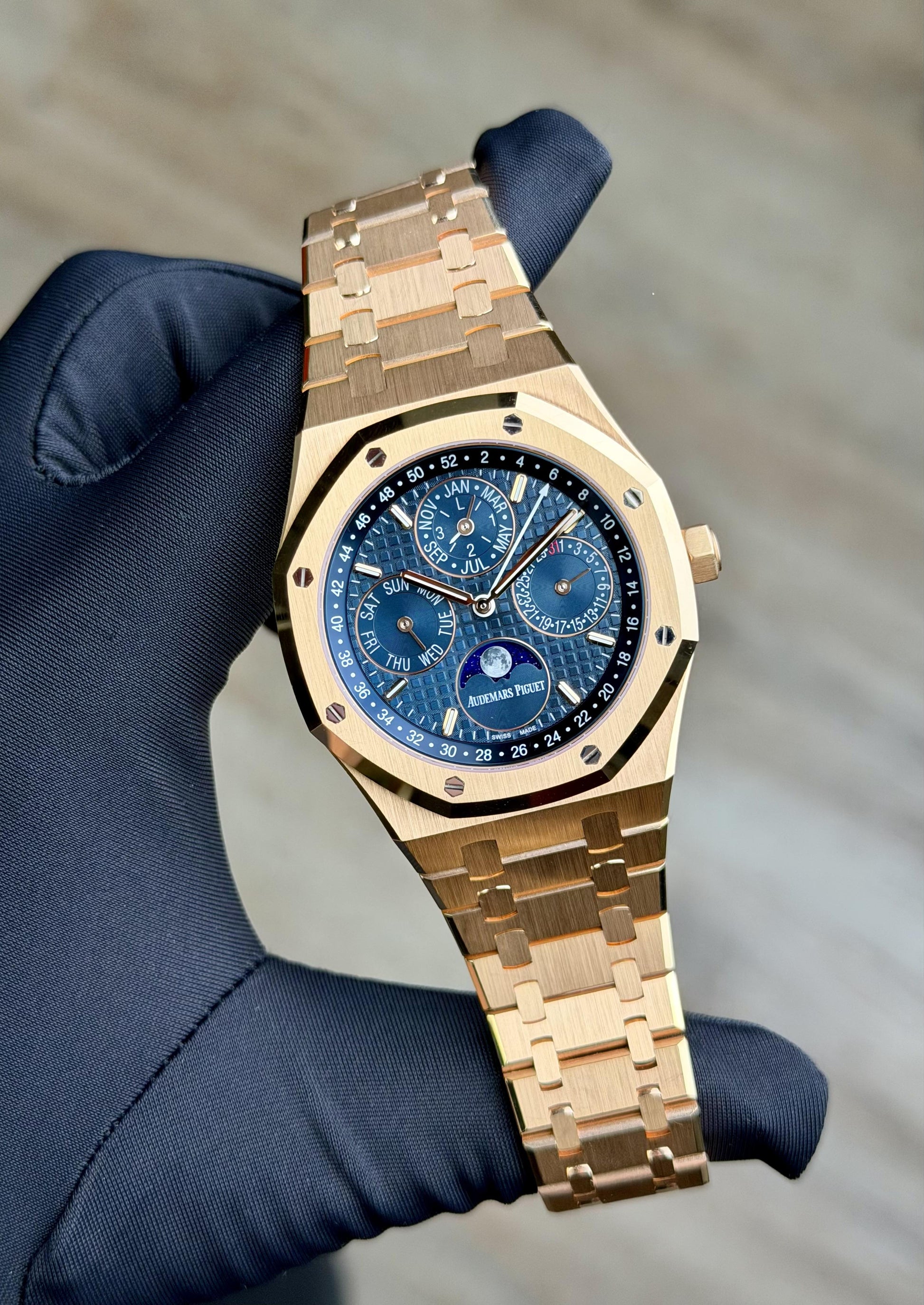 Audemars Piguet Royal Oak Blue  Unworn 26574OR.OO.1220OR.02