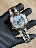 Rolex Daytona 40 Iceblue Baguette Diamond Oyster 2026 Unworn 126506