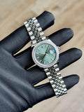 Rolex Datejust 31 Mint Green Index Diamond Bezel Jubilee 2026 Unworn 278384RBR