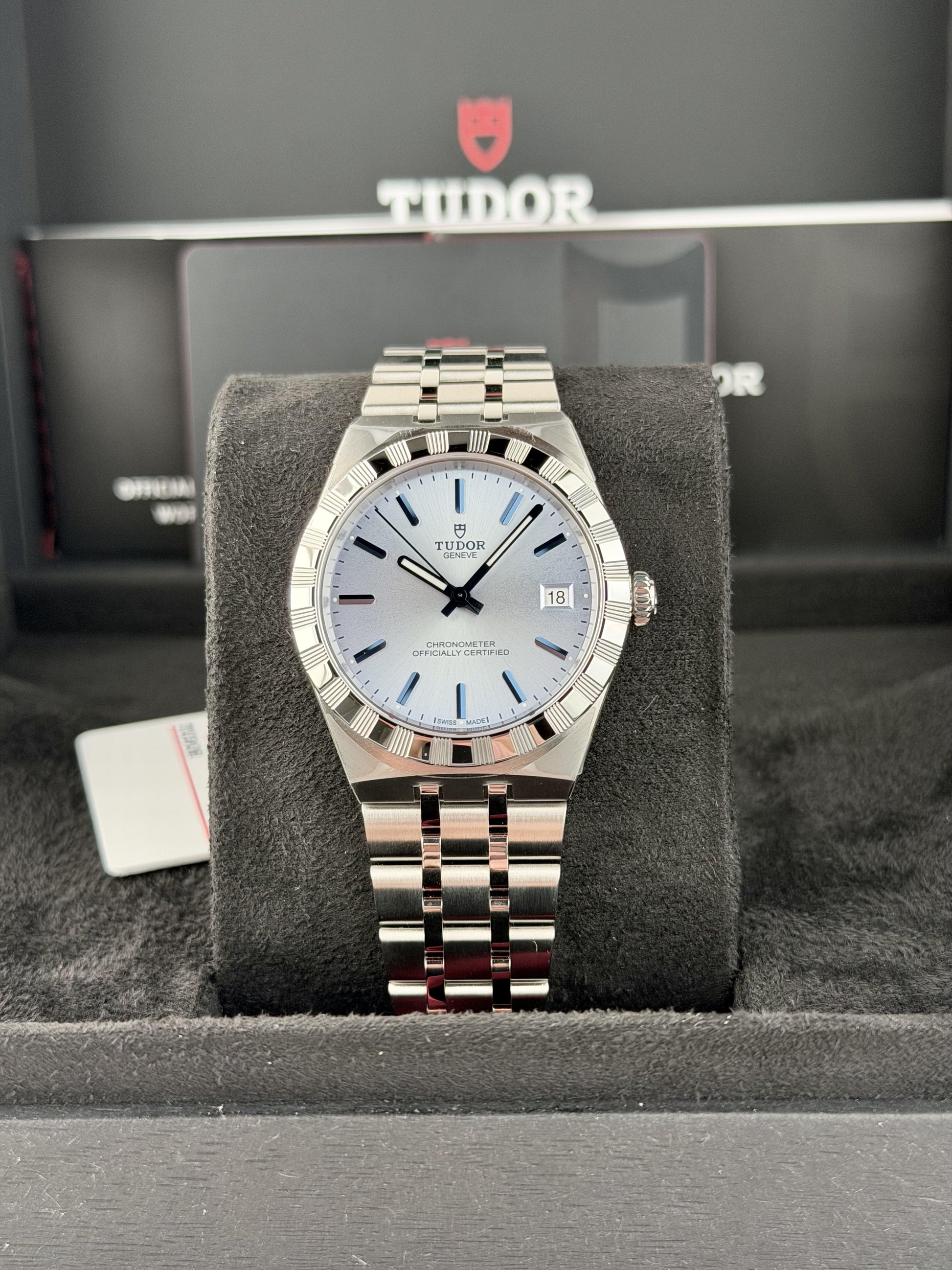 Tudor Royal 36 Light Blue Index Bracelet 2026 Unworn M2836C1A0-0106