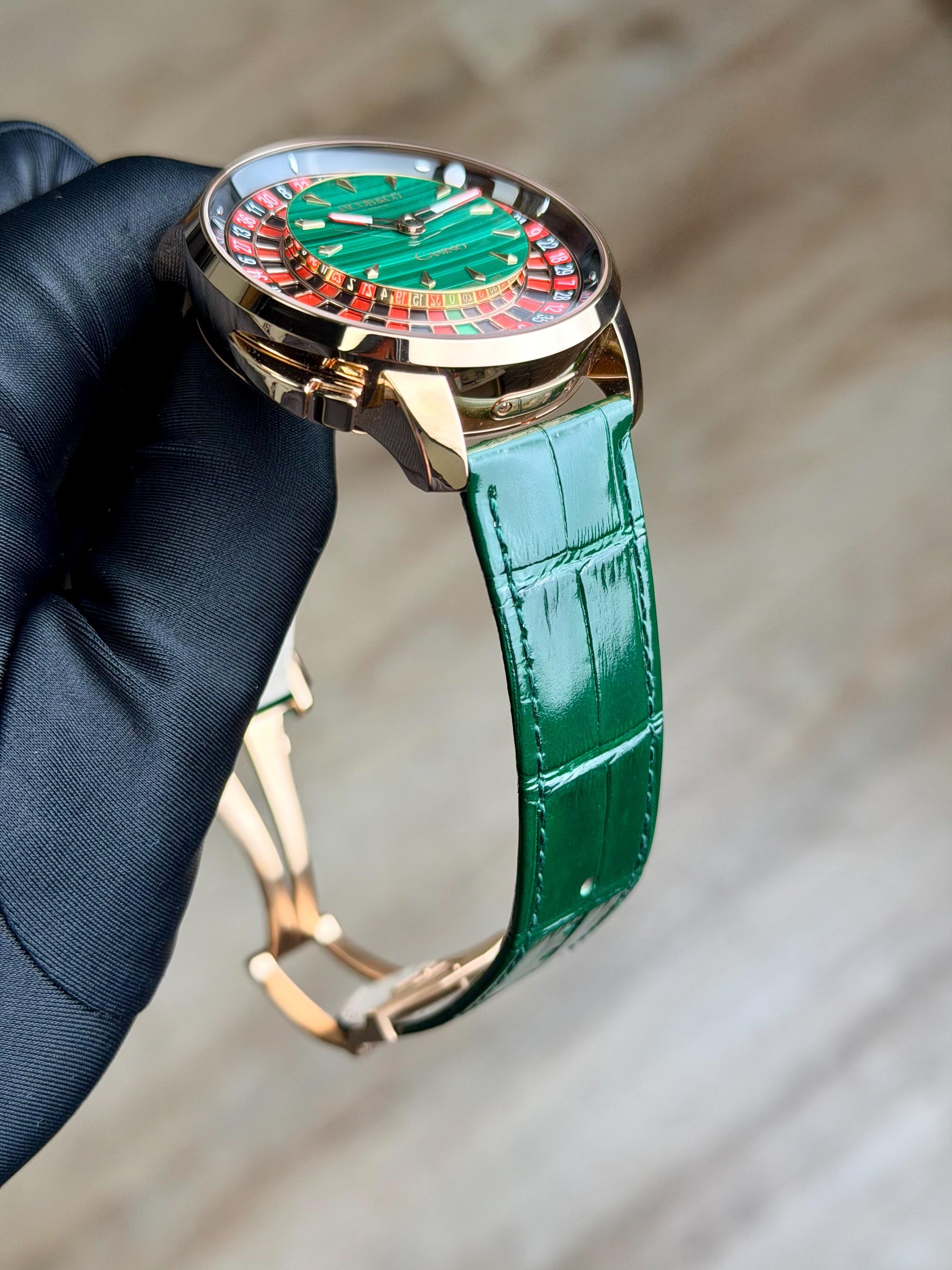 Jacob & Co. Casino Tourbillon 44 Malachite Roulette 2026 Unworn CA100.40.AA.AE.A