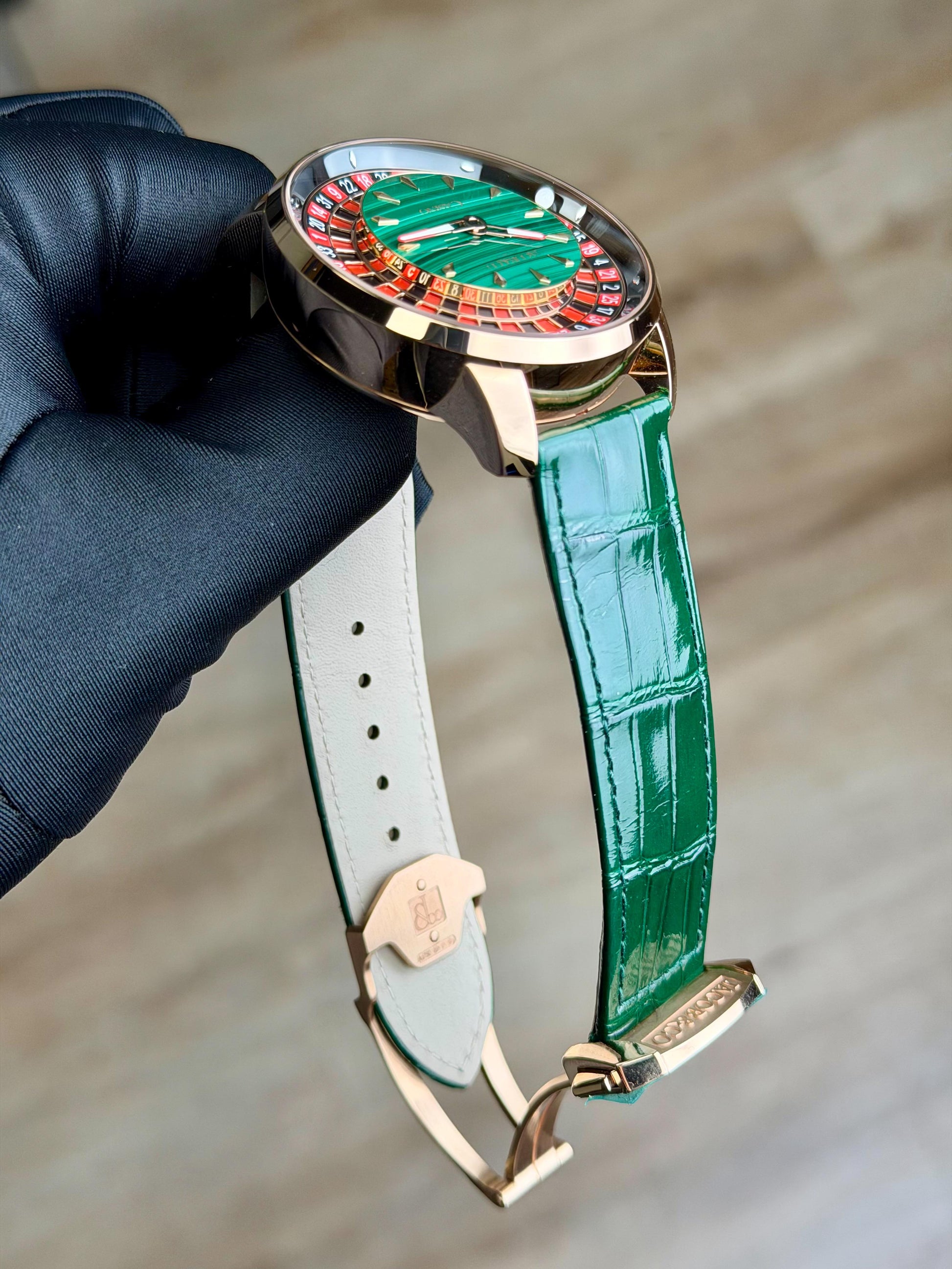 Jacob & Co. Casino Tourbillon 44 Malachite Roulette 2026 Unworn CA100.40.AA.AE.A