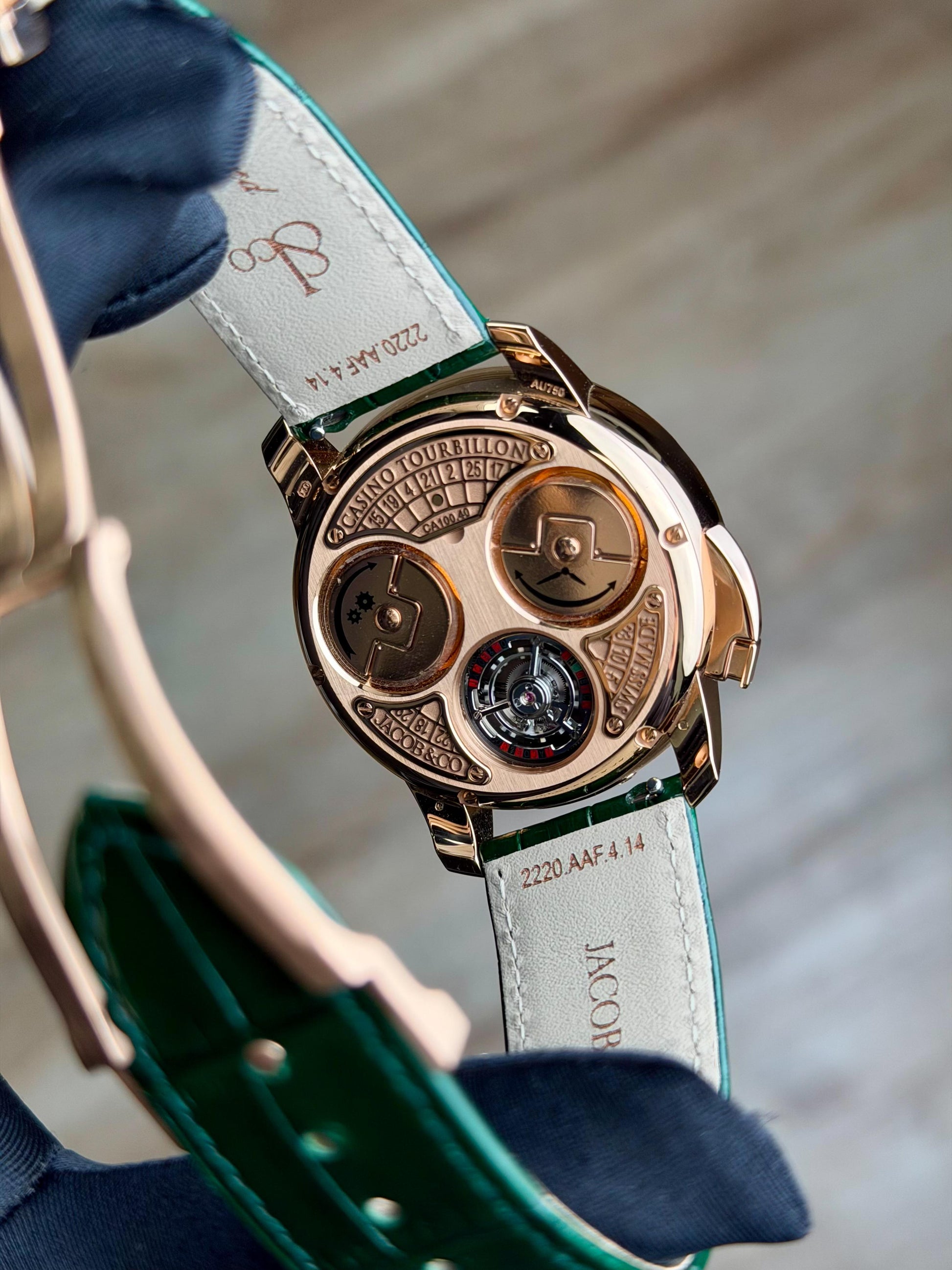Jacob & Co. Casino Tourbillon 44 Malachite Roulette 2026 Unworn CA100.40.AA.AE.A