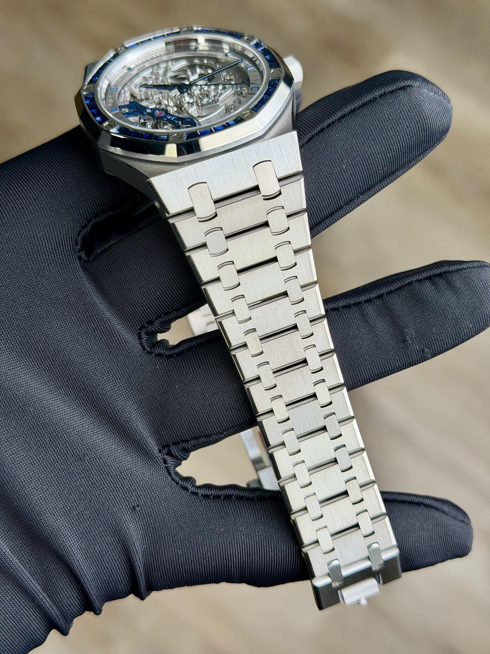 Audemars Piguet Royal Oak Dble Balance Blue Sapphire Unworn 15412BC.SS.1220BC.02