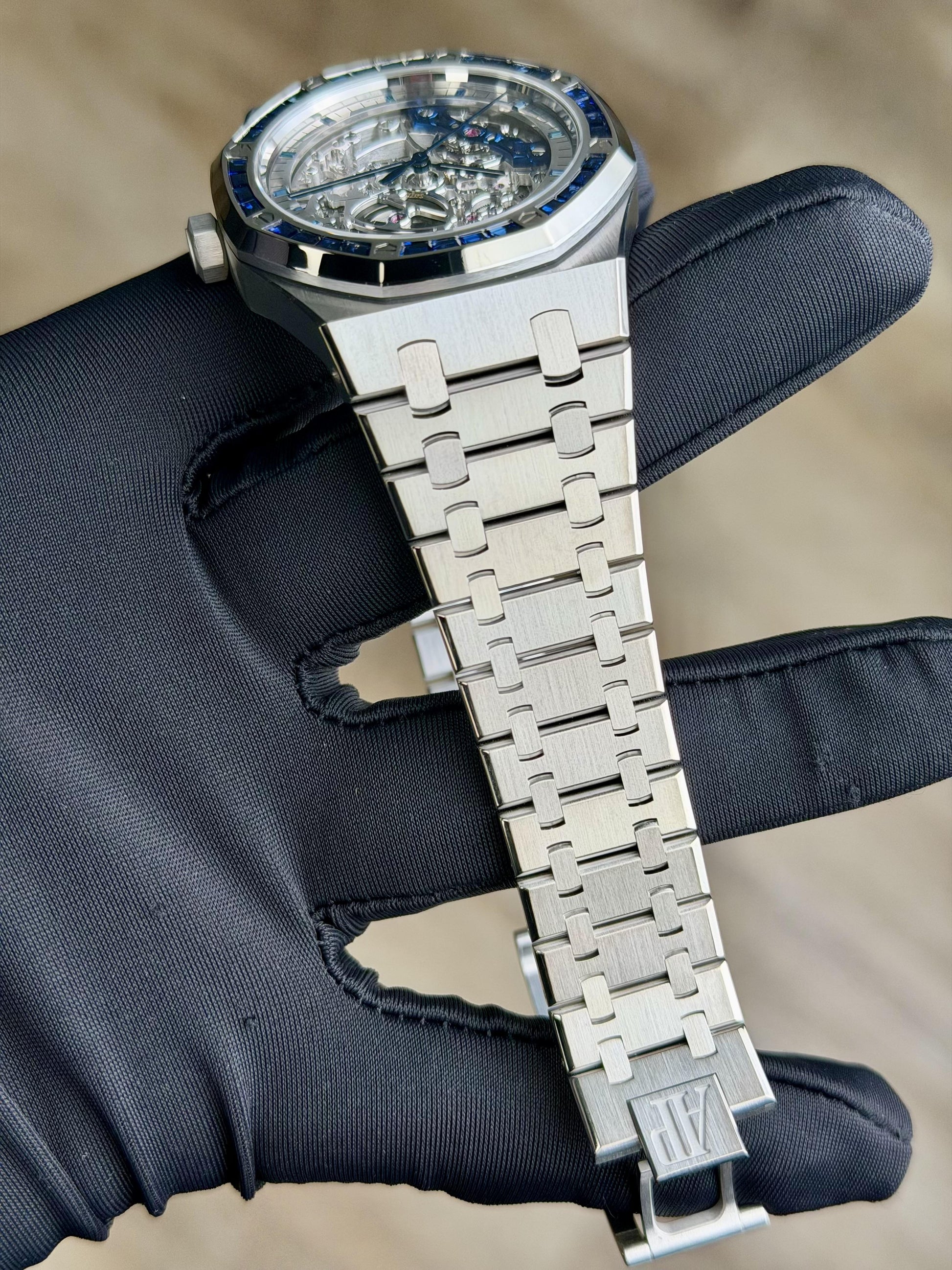 Audemars Piguet Royal Oak Dble Balance Blue Sapphire Unworn 15412BC.SS.1220BC.02