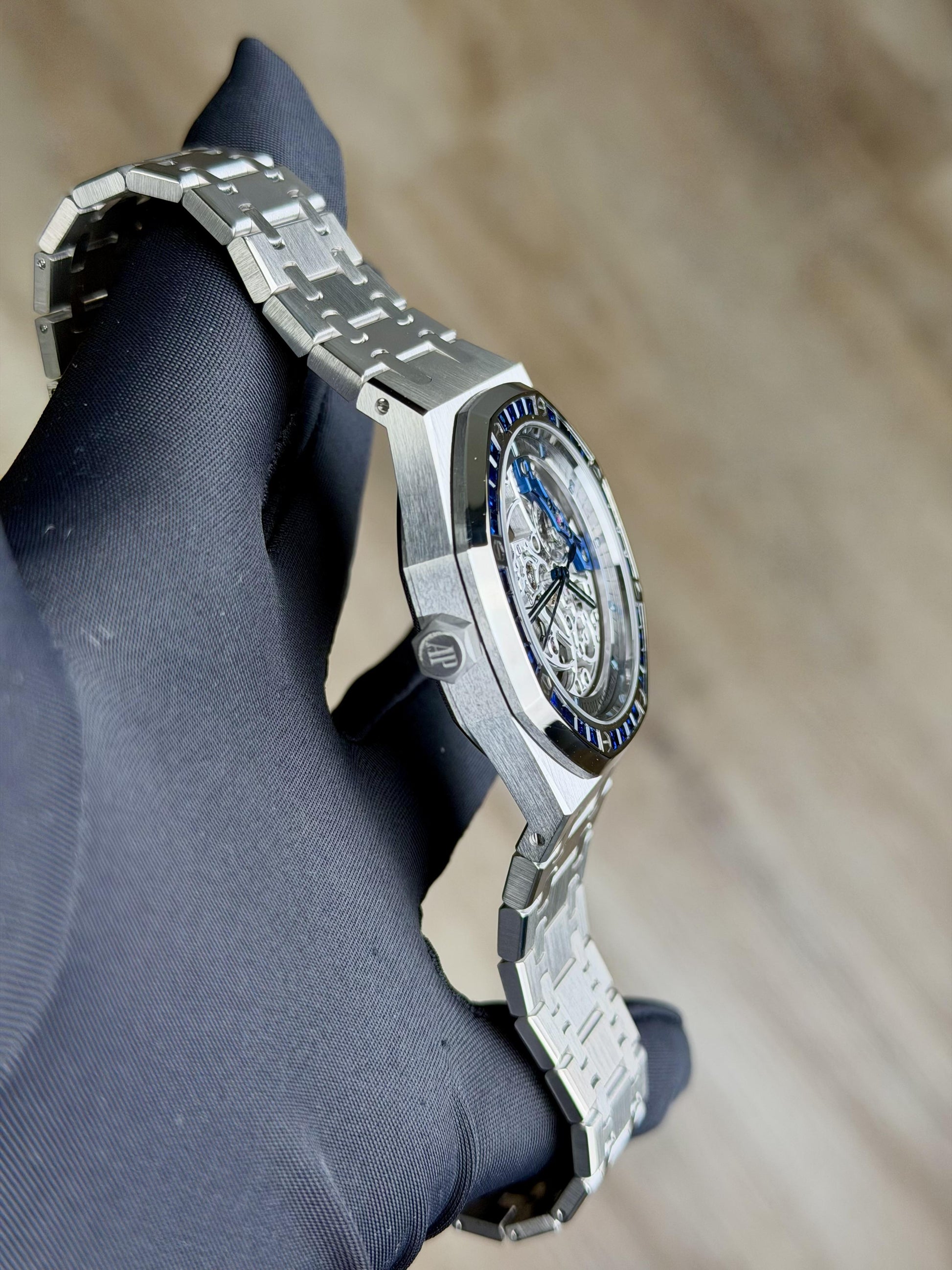 Audemars Piguet Royal Oak Dble Balance Blue Sapphire Unworn 15412BC.SS.1220BC.02
