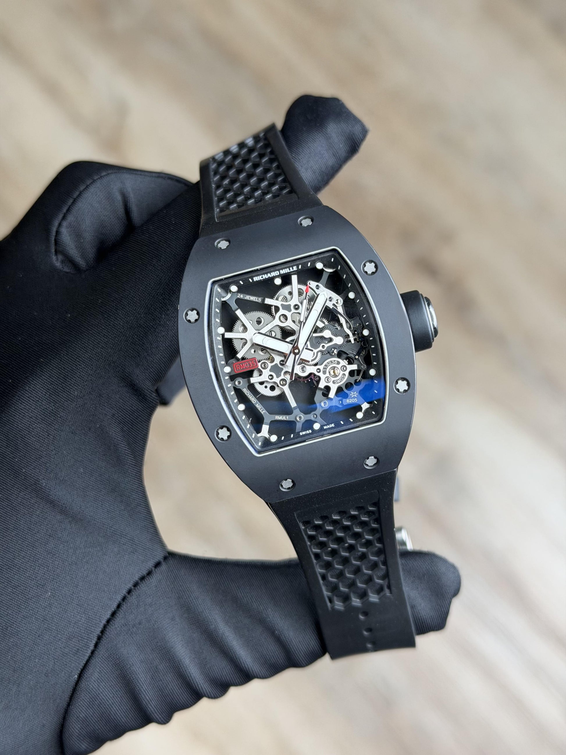 Richard Mille Baby Nadal Black Aluminum Alloy Preowned RM035