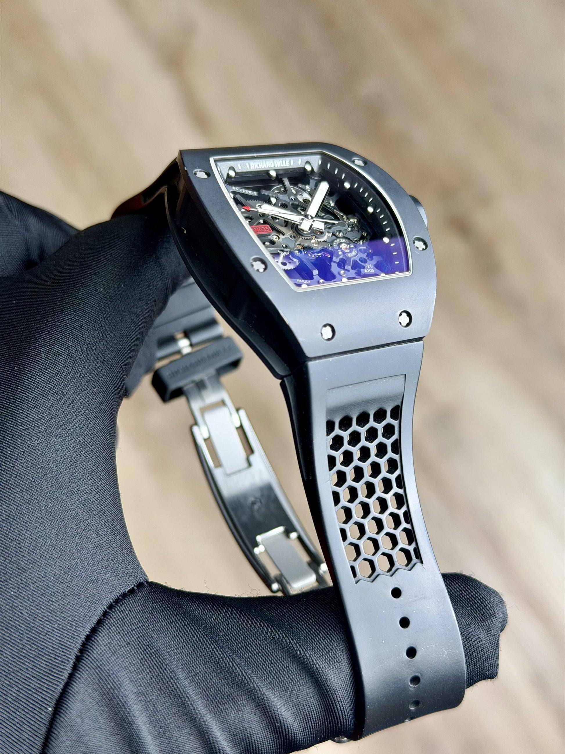Richard Mille Baby Nadal Black Aluminum Alloy Preowned RM035