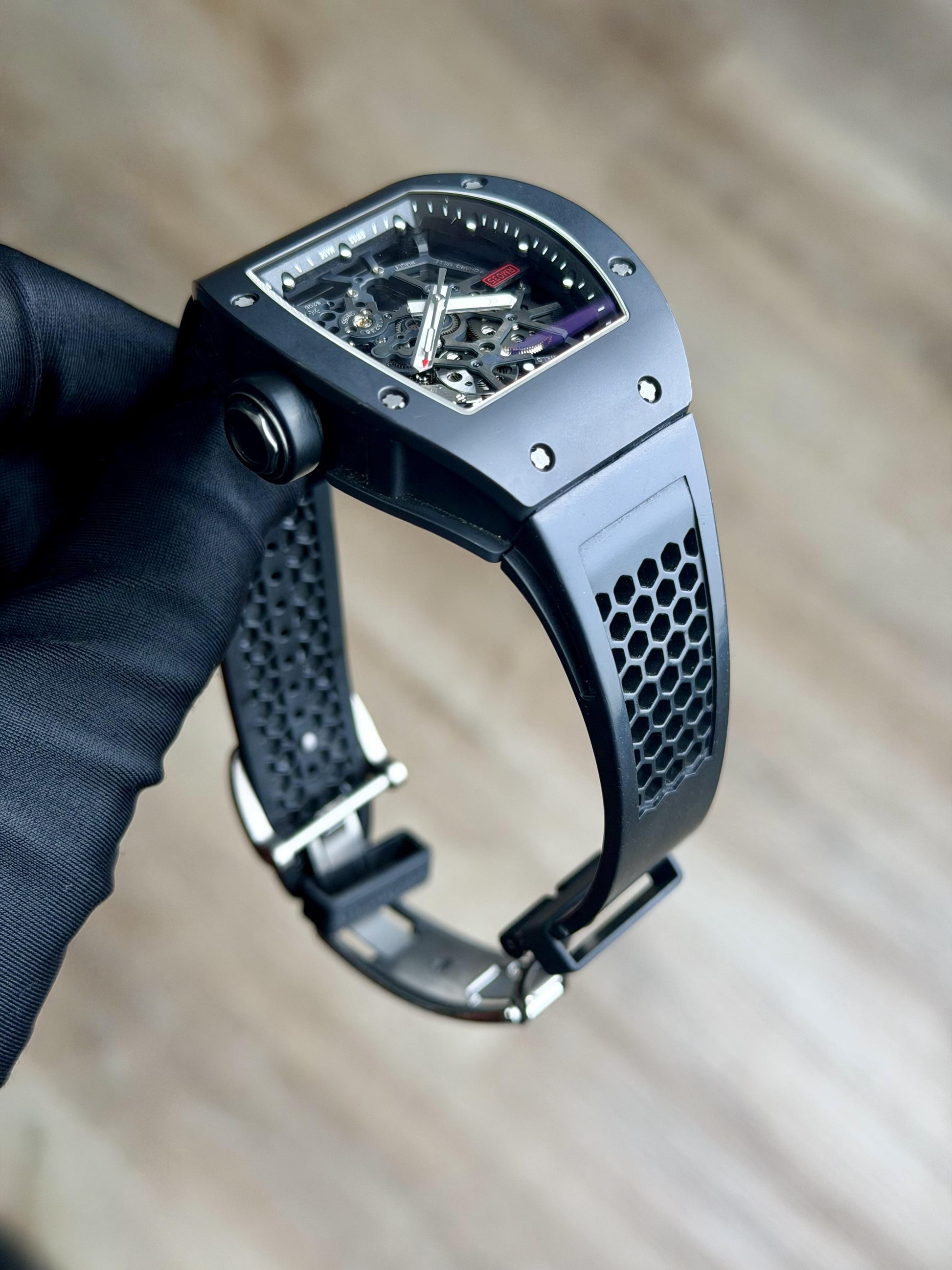 Richard Mille Baby Nadal Black Aluminum Alloy Preowned RM035
