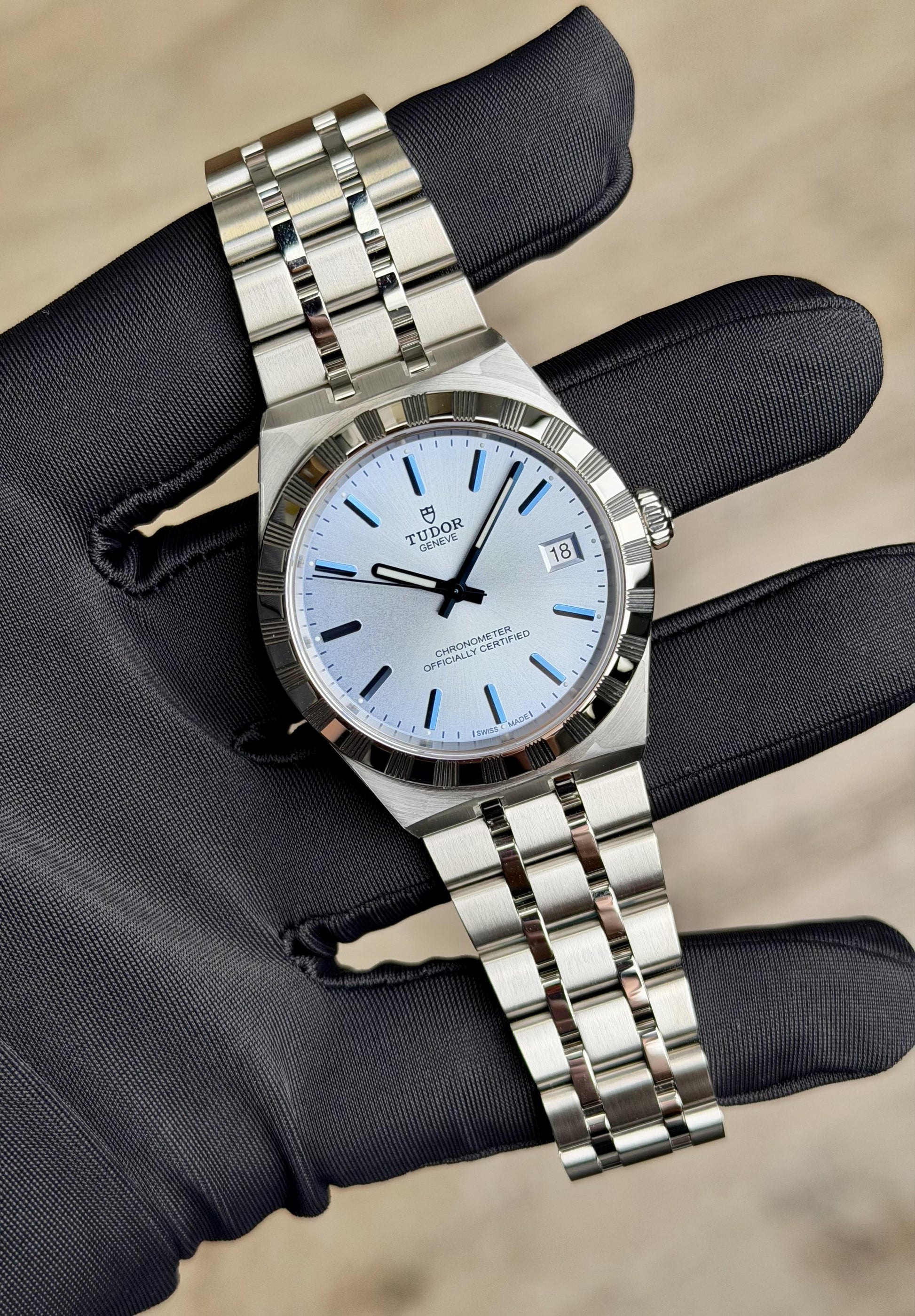 Tudor Royal 36 Light Blue Index Bracelet 2026 Unworn M2836C1A0-0106