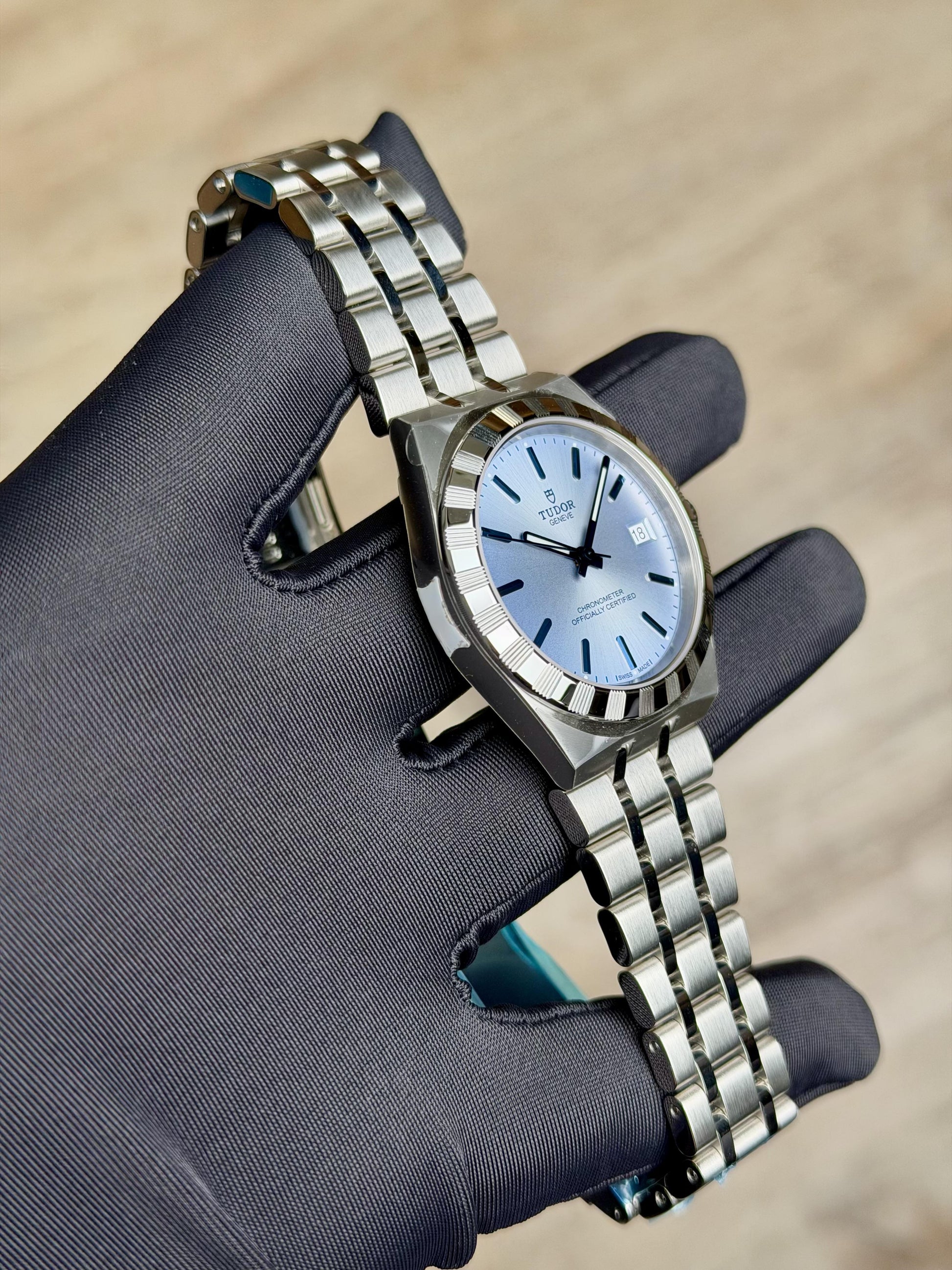 Tudor Royal 36 Light Blue Index Bracelet 2026 Unworn M2836C1A0-0106