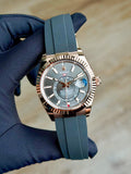 Rolex Sky-Dweller 42 Slate Grey Index Fluted Oysterflex 2026 Unworn 336235