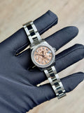 Rolex Datejust 26 Pink Rose Flakes Diamond Oyster Preowned 2017 179384RBR