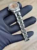 Rolex Datejust 26 Pink Rose Flakes Diamond Oyster Preowned 2017 179384RBR