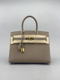 Hermes Birkin 30 Sellier Epsom Etoupe Gold Hardware W Stamp 2025