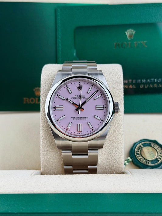 Rolex Oyster Perpetual 41 Candy Pink Index Smooth Oyster 2026 Unworn 134300