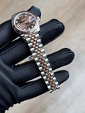 Rolex Datejust 28 Chocolate Diamond Stars IX Fluted Jubilee 2026 Unworn 279171