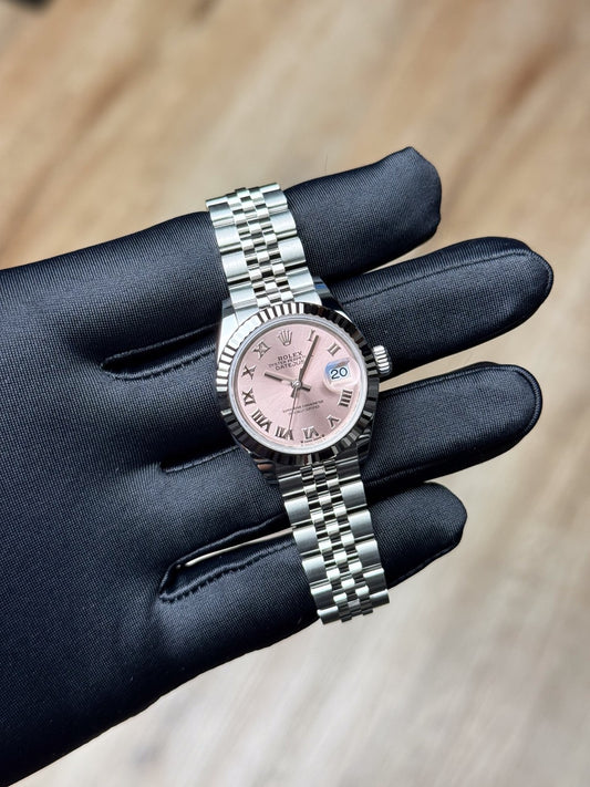 Rolex Datejust 28 Pink Roman Fluted Jubilee 2026 Unworn 279174