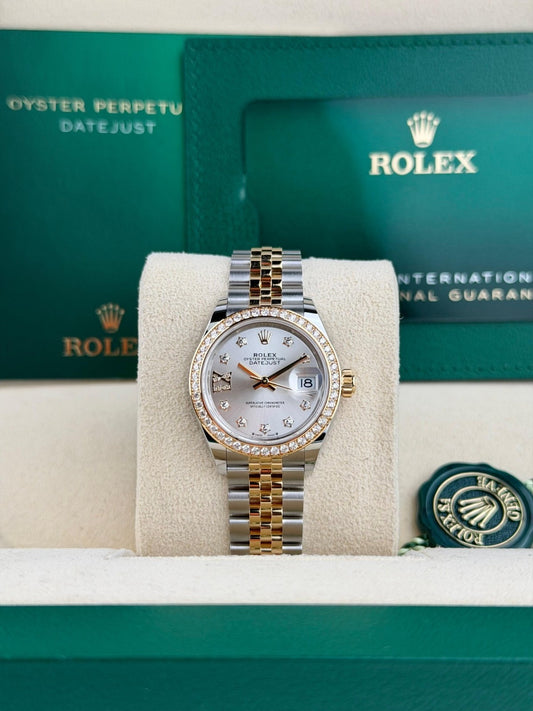 Rolex Datejust 28 Silver Diamond Star IX Jubilee 2026 Unworn 279383RBR