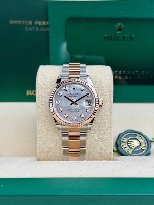 Rolex Datejust 31 MOP Pearl Diamond Fluted Oyster 2026 Unworn 278271