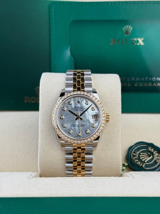 Rolex Datejust 31 MOP Pearl Diamond Jubilee 2026 Unworn 278383RBR