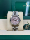 Rolex Datejust 31 Pink Index Fluted Jubilee 2026 Unworn 278274